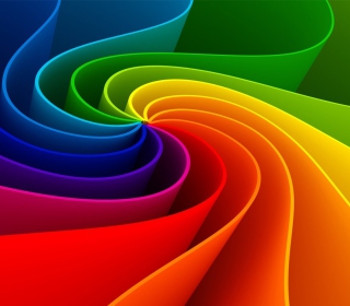 Swirling Rainbow - Obrázkek zdarma pro iPad 3