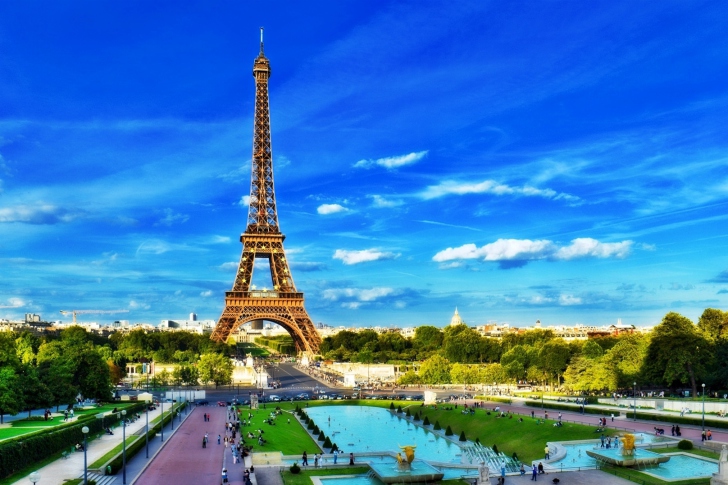 Screenshot №1 pro téma Eiffel Tower on Champ de Mars Greenspace