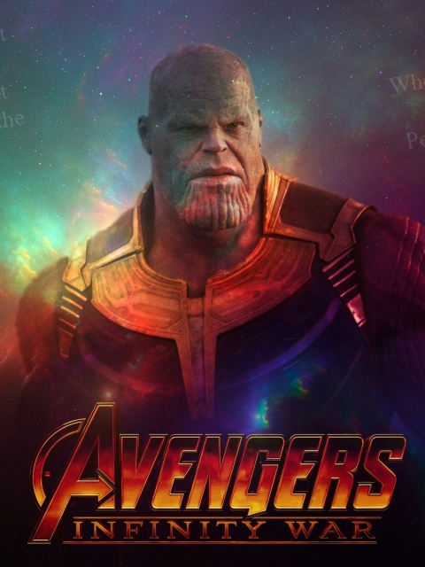 Das Avengers Infinity War Thanos Wallpaper 480x640