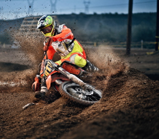 Moto Race Background for 128x128