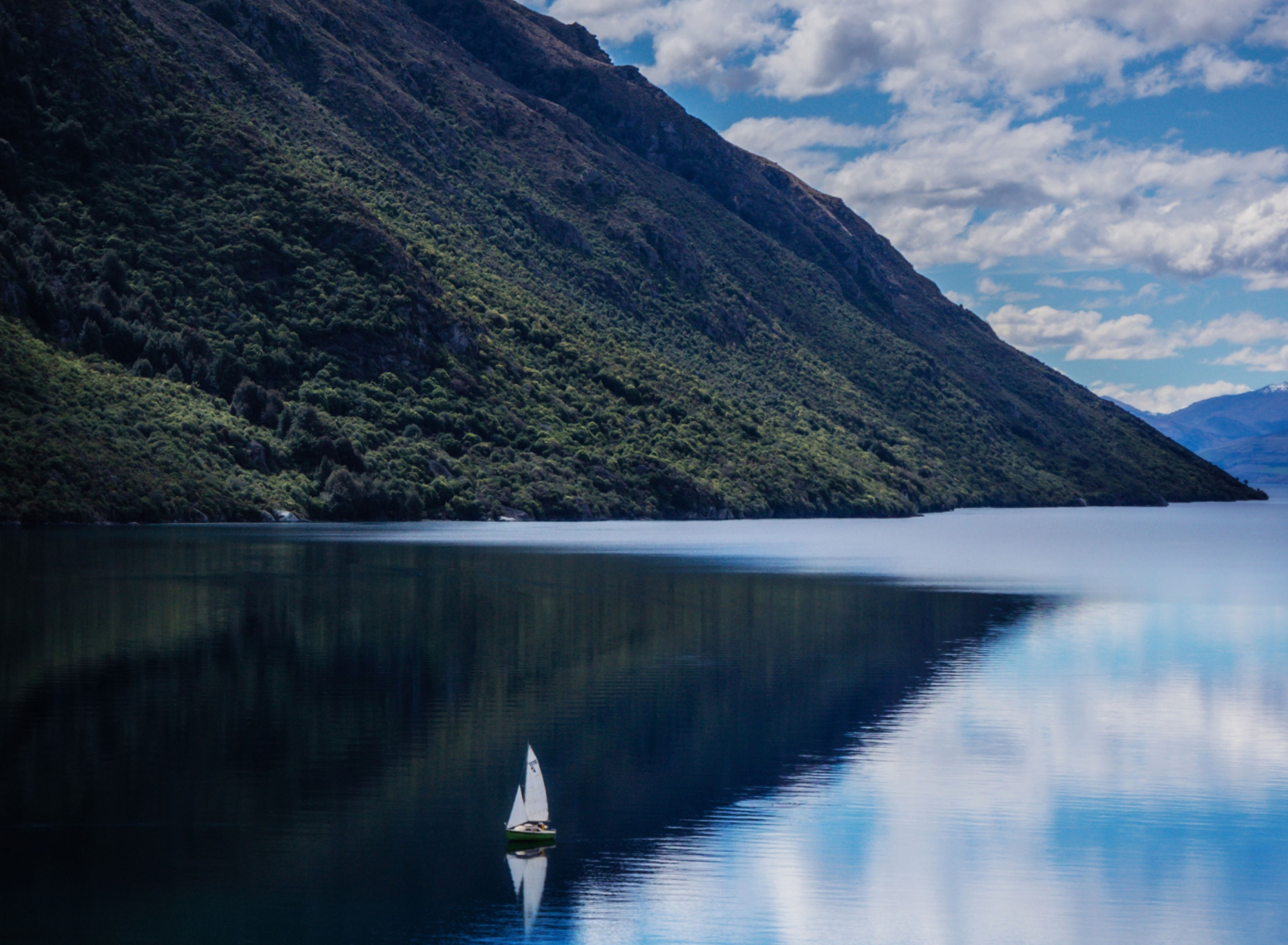 Mountain Lake And Boat screenshot #1 1920x1408