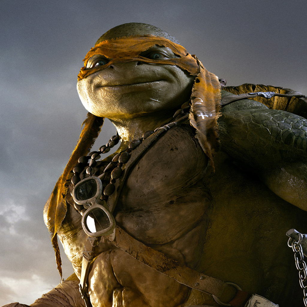 Fondo de pantalla Tmnt 2014 Michelangelo 1024x1024