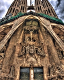 Screenshot №1 pro téma Barcelona Sagrada Familia 128x160