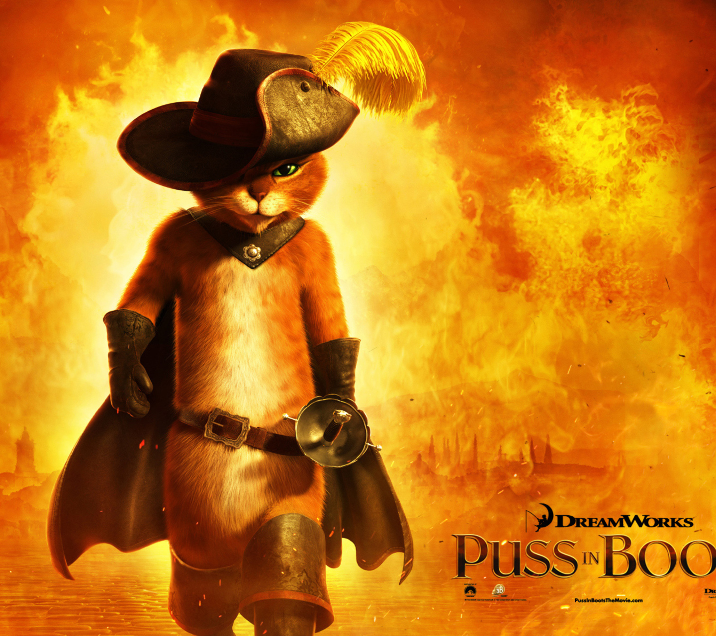 Обои Puss In Boots 1440x1280