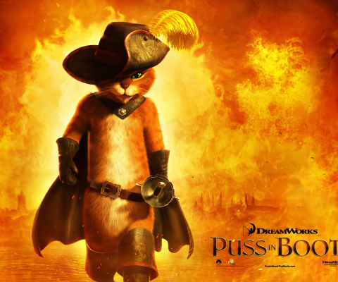 Puss In Boots wallpaper 480x400