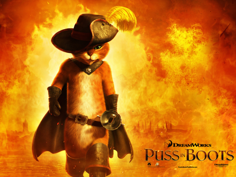 Обои Puss In Boots 800x600