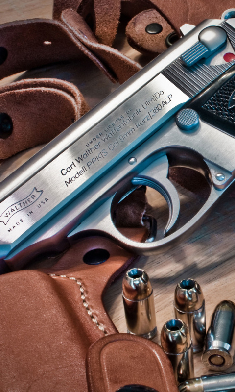Sfondi Walther Pistol 9mm 480x800