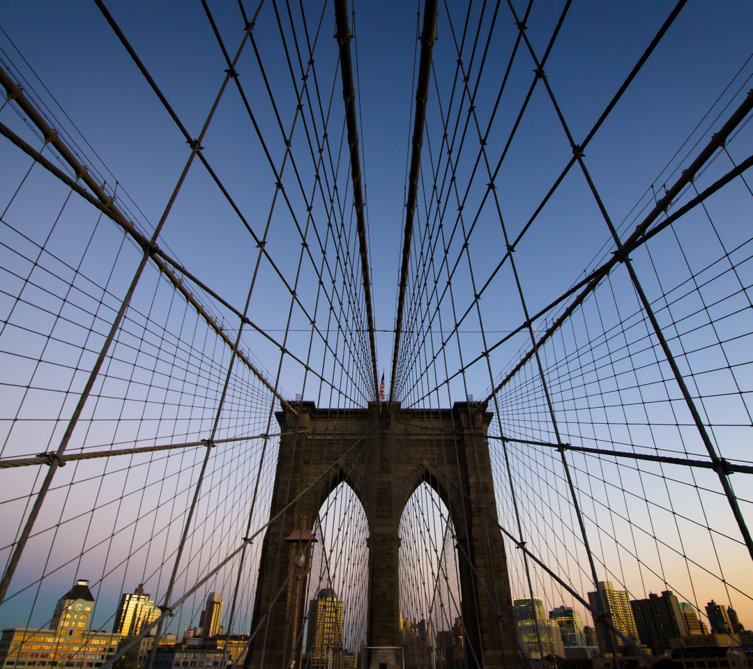 New York, Brooklyn Bridge wallpaper 1080x960