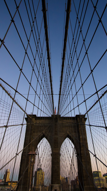 Screenshot №1 pro téma New York, Brooklyn Bridge 360x640