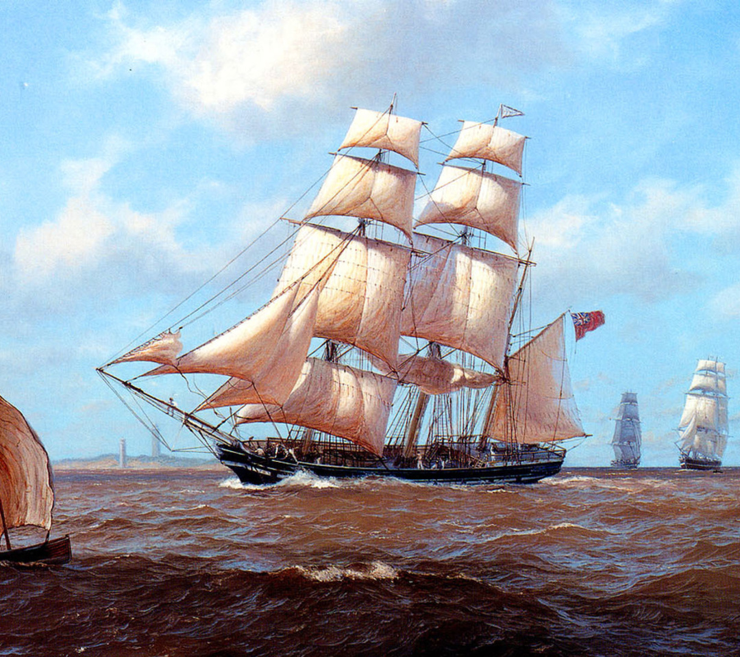 Обои John Steven Dews Marine Painting 1080x960