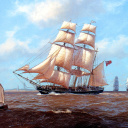 Das John Steven Dews Marine Painting Wallpaper 128x128