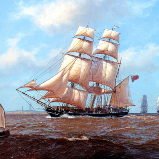 John Steven Dews Marine Painting - Obrázkek zdarma pro iPad mini 2