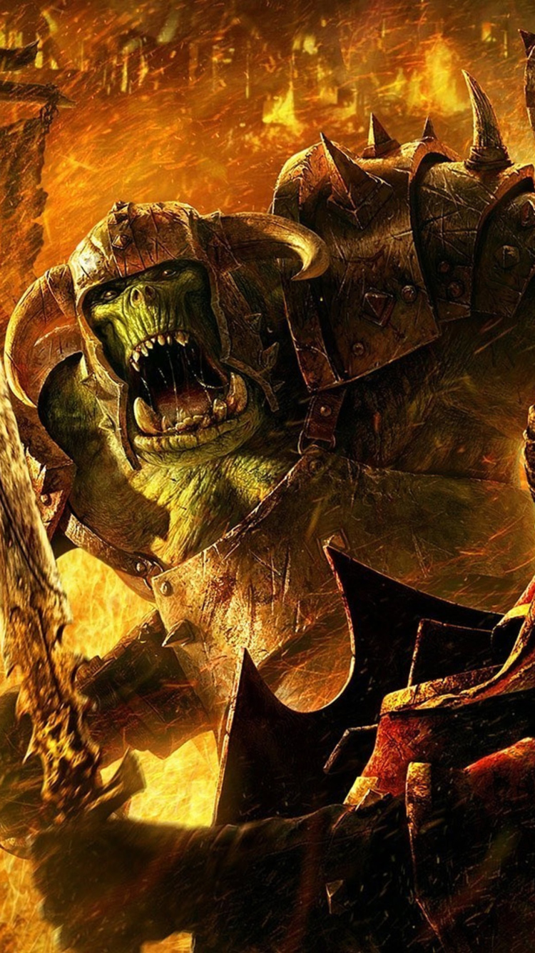 Fondo de pantalla Orc Greenskin 750x1334