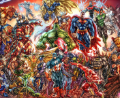 Fondo de pantalla DC Universe and Marvel Comics 176x144