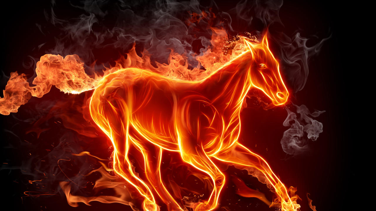 Sfondi Fire Horse 1280x720