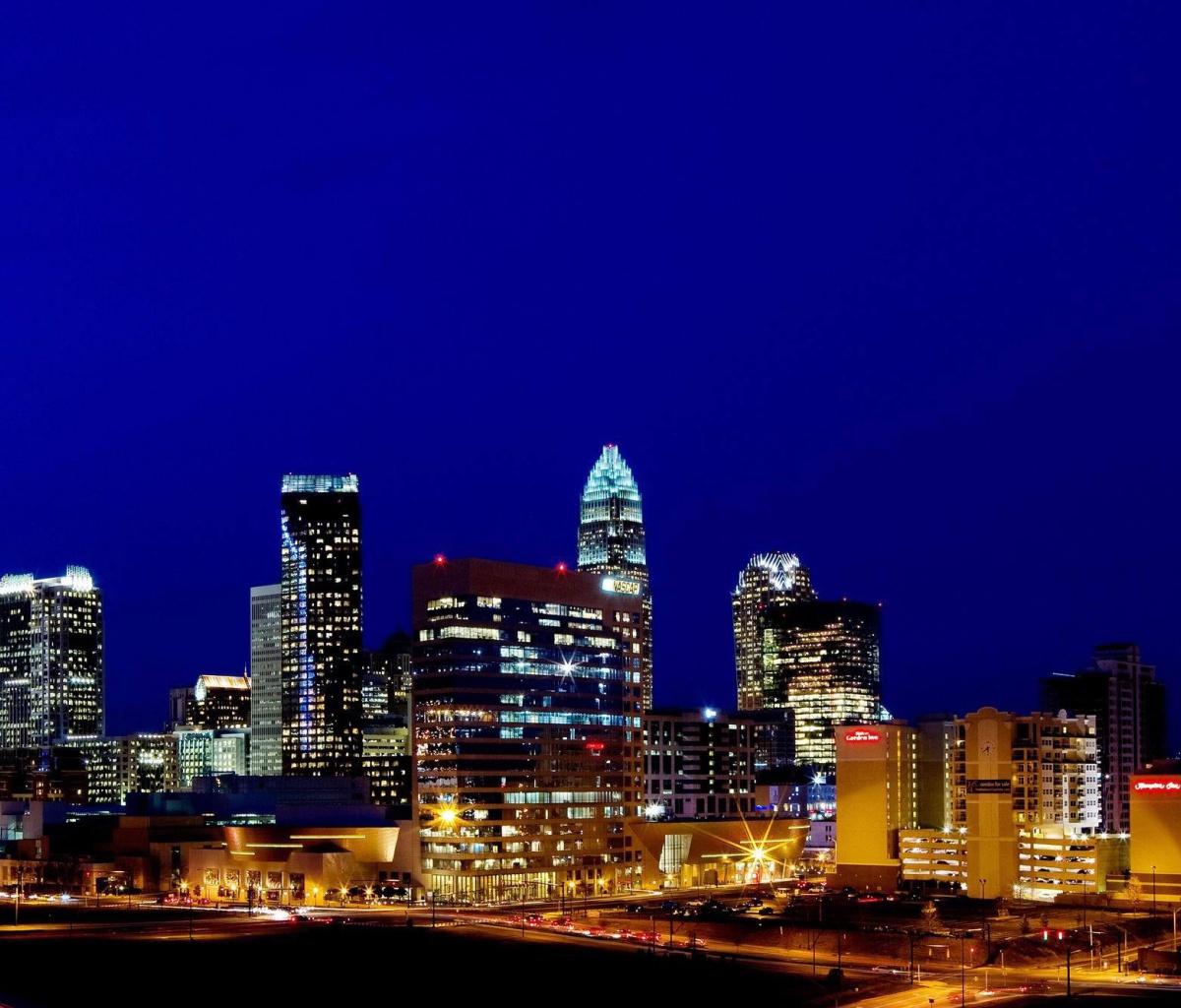 Screenshot №1 pro téma Charlotte Skyline in North Carolina 1200x1024