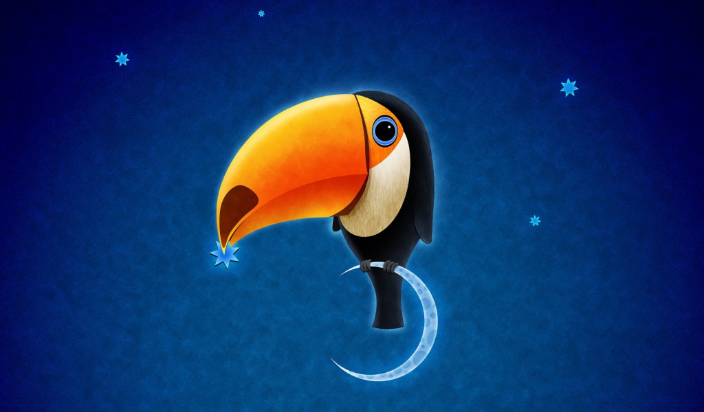 Screenshot №1 pro téma Toucan Bird 1024x600