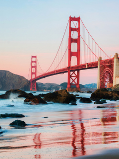 Screenshot №1 pro téma Golden Gate Bridge In San Francisco 240x320