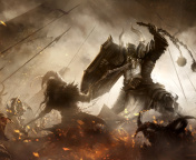 Обои Diablo III battle of knights 176x144
