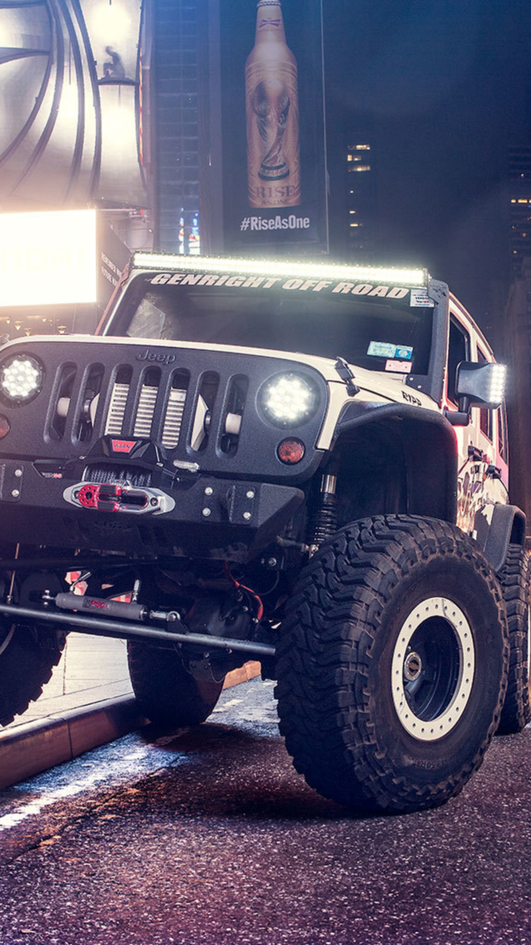 Fondo de pantalla Superchargers Jeep Wrangler 3,6 Dyno Run 1080x1920