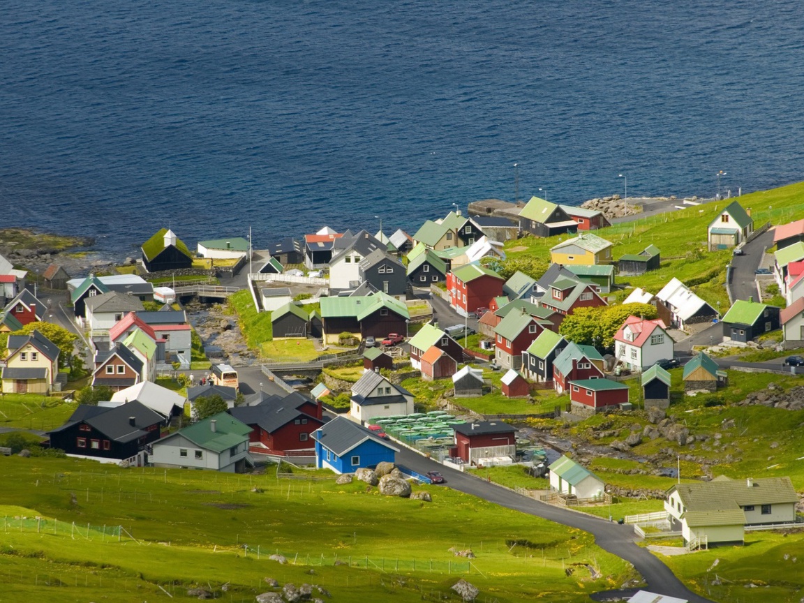 Screenshot №1 pro téma Funningsfjordur Faroe Islands 1152x864