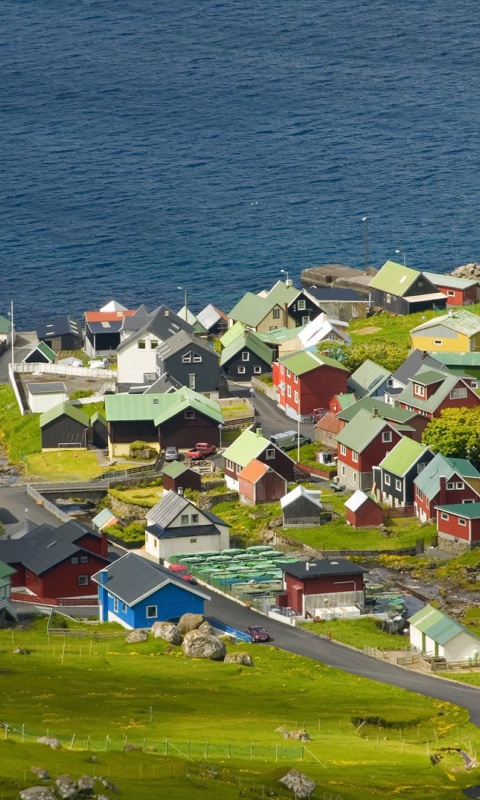 Funningsfjordur Faroe Islands screenshot #1 480x800