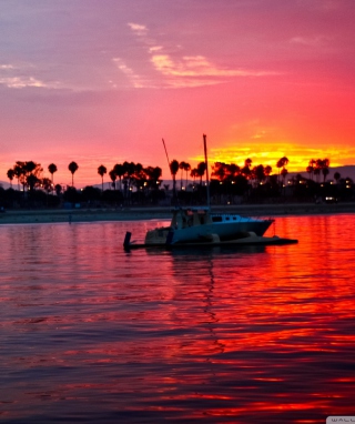 California Sunset sfondi gratuiti per iPhone 6 Plus