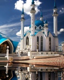 Kul Sharif Mosque in Kazan wallpaper 128x160