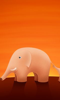 Das Elephants Wallpaper 240x400