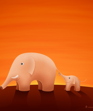 Elephants - Obrázkek zdarma pro iPhone 6