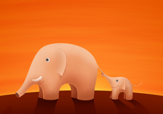 Elephants - Obrázkek zdarma pro Samsung Galaxy Ace 3