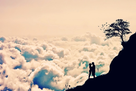 Romance In Clouds wallpaper 480x320