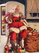 Das Coca Cola Santa Claus Wallpaper 132x176
