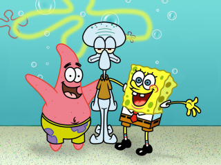 Sfondi Spongebob Patrick And Squidward 320x240