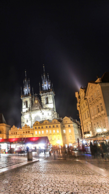 Fondo de pantalla Prague At Night 360x640