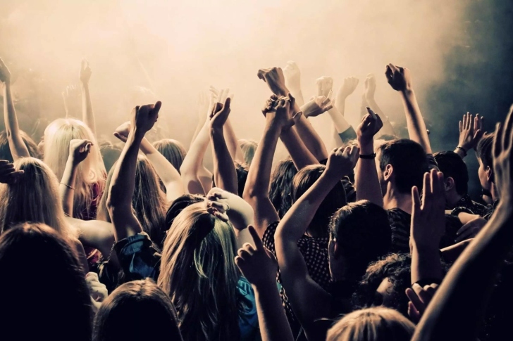 Fondo de pantalla Crazy Party in Night Club, Put your hands up