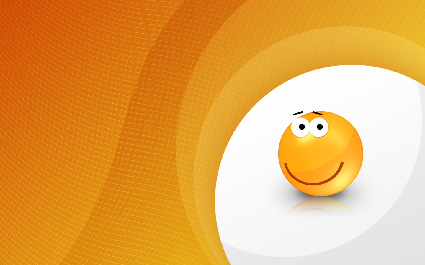 Screenshot №1 pro téma Orange Friendship Smiley 1440x900