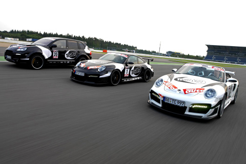 Screenshot №1 pro téma Porsche Racing 480x320