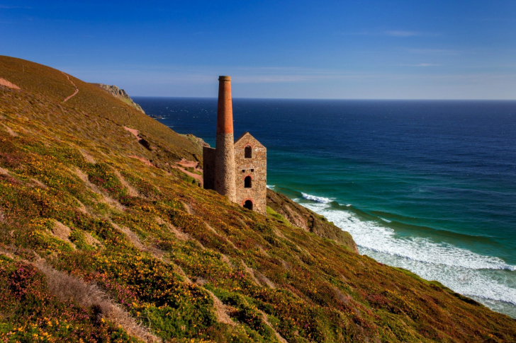 Lighthouse in Cornwall wallpaper