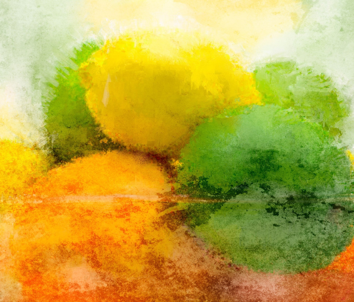 Screenshot №1 pro téma Lemon And Lime Abstract 1200x1024