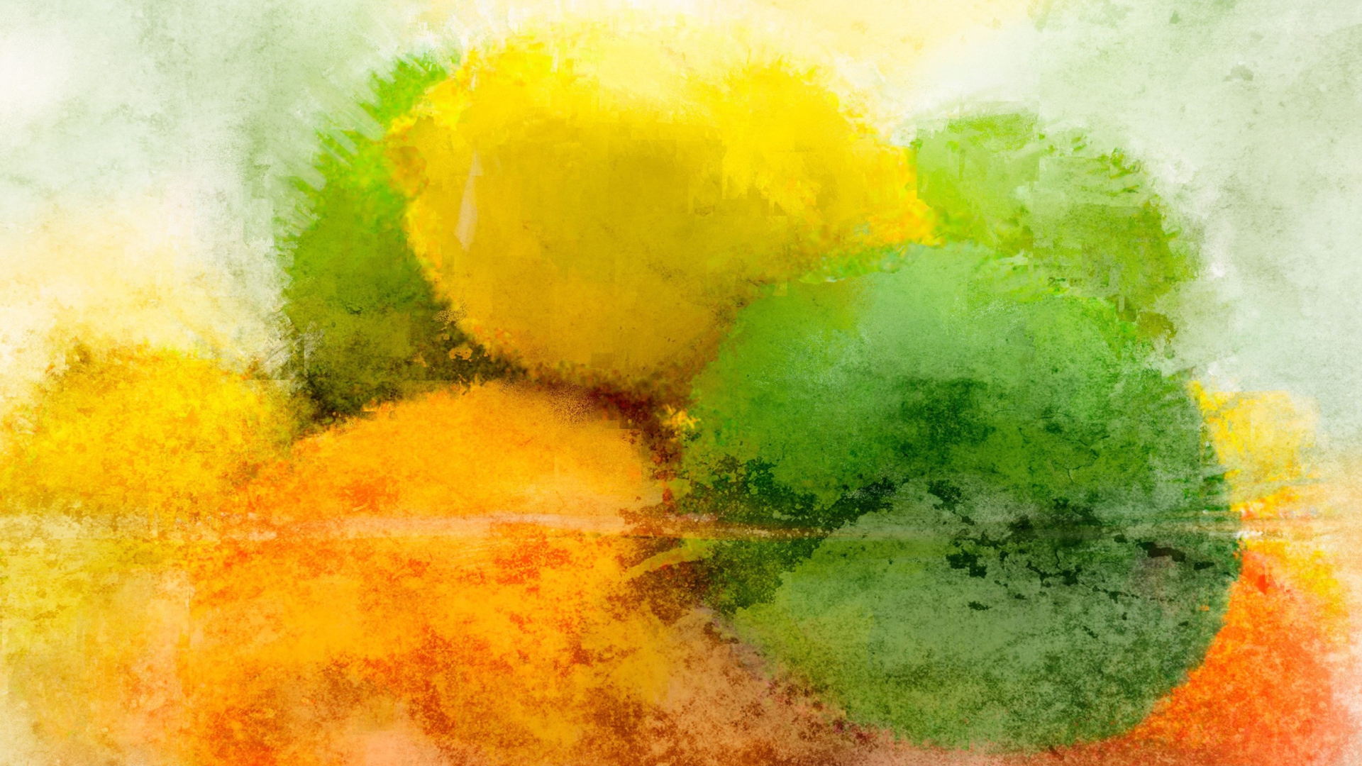 Screenshot №1 pro téma Lemon And Lime Abstract 1920x1080