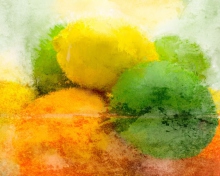 Screenshot №1 pro téma Lemon And Lime Abstract 220x176