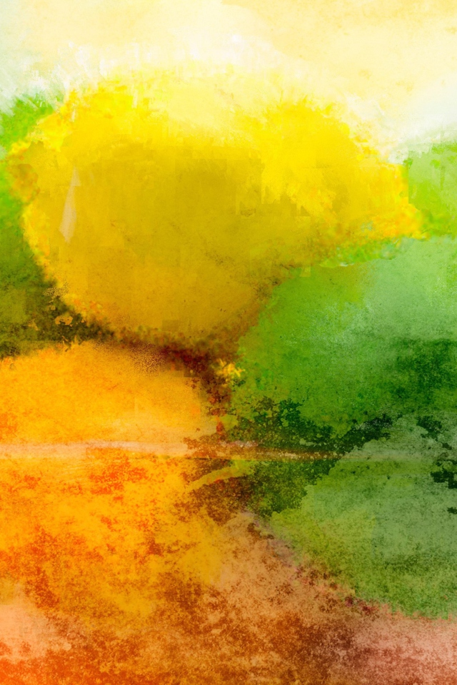 Lemon And Lime Abstract wallpaper 640x960