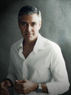 Fondo de pantalla George Clooney 240x320