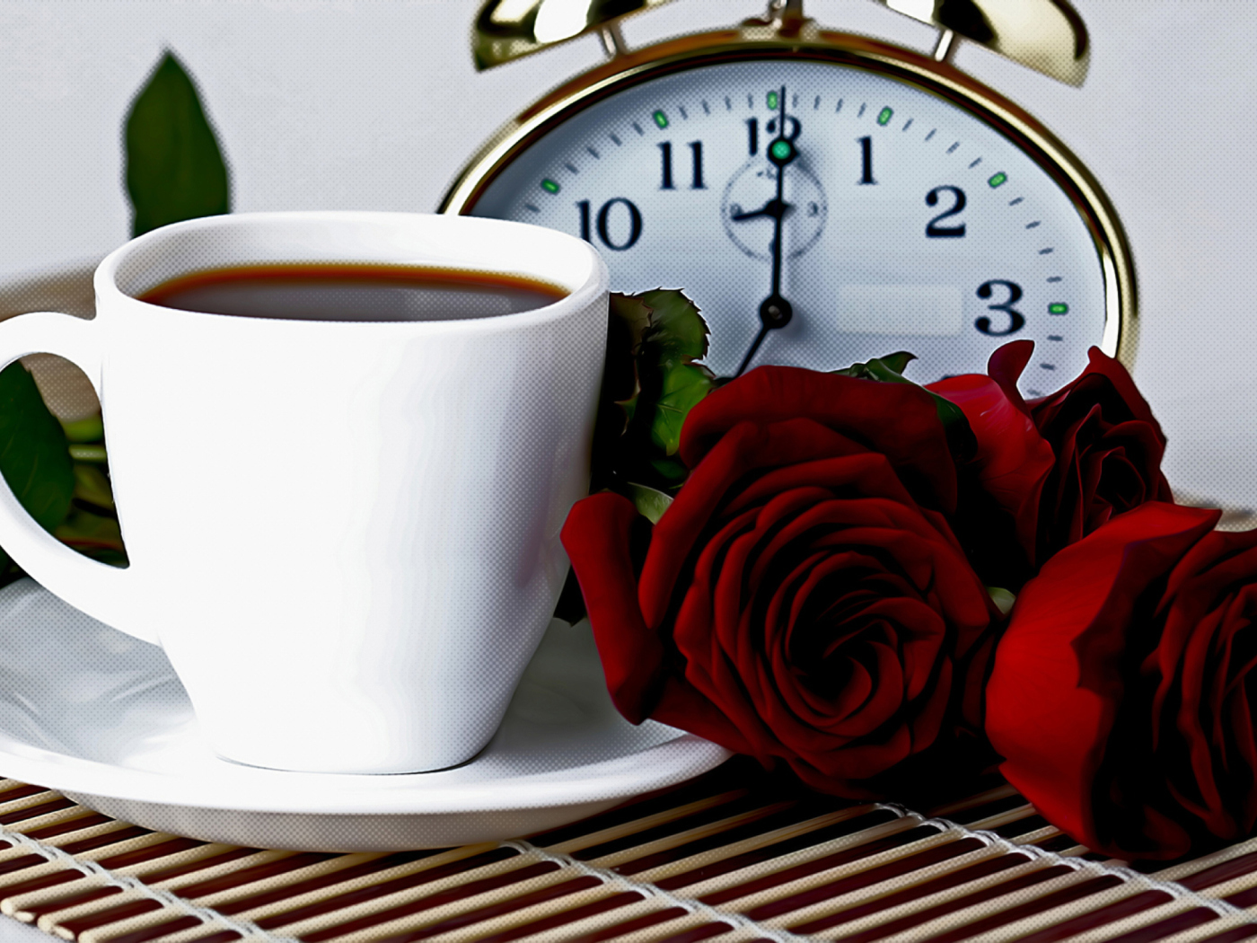 Fondo de pantalla Tea And Alarm Clock 1400x1050