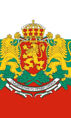 Sfondi Bulgaria Gerb and Flag 240x400