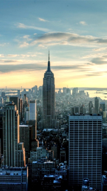 Fondo de pantalla Empire State City 360x640