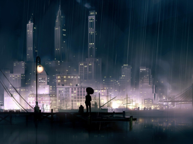 Screenshot №1 pro téma Rainy City 640x480