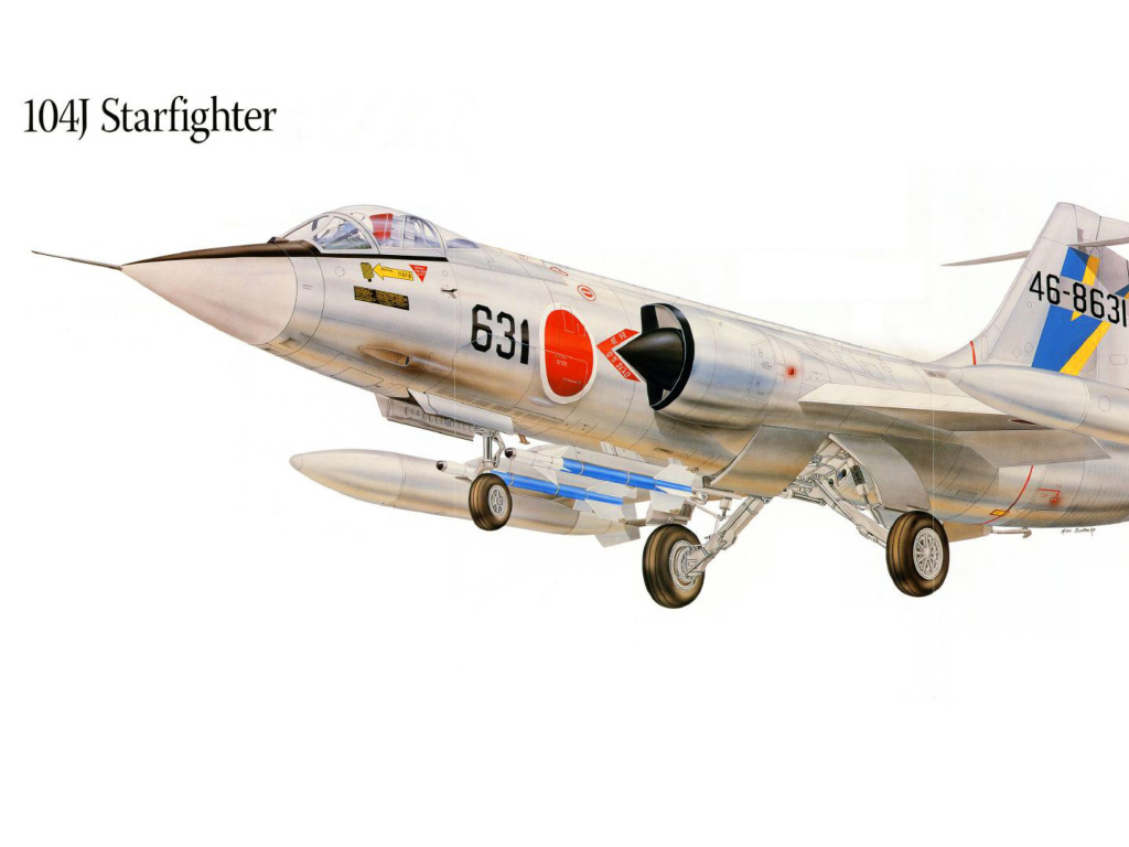 Fondo de pantalla Lockheed F-104 Starfighter 1024x768