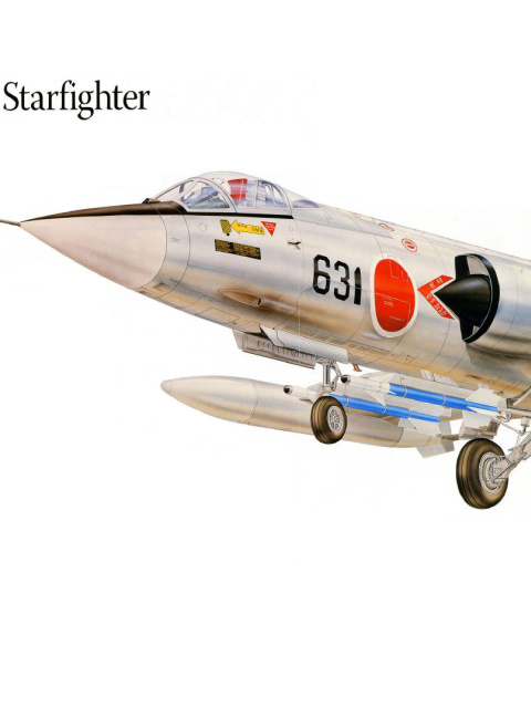 Screenshot №1 pro téma Lockheed F-104 Starfighter 480x640